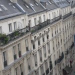 Typische Pariser Häuserzeile