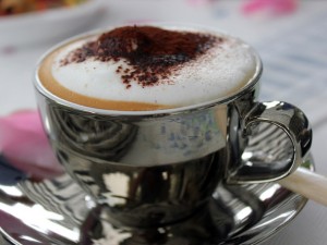 Tasse mit Cappuccino