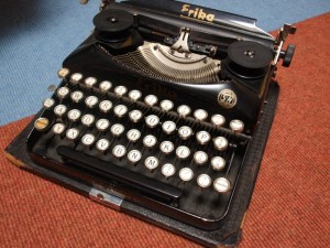 Schwarze Schreibmaschine