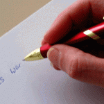 Schreibende Hand