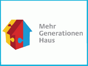 Logo Haus der Zukunft Bremen-Nord, Haus aus bunten Puzzle-Teilen 