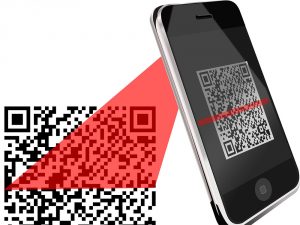 Handy scannt QR-Code